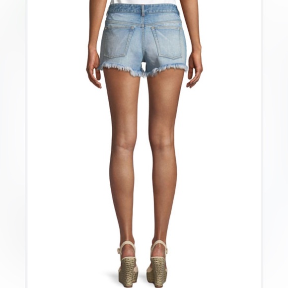 Alice + Olivia jeans collection distressed denim shorts. - Picture 2 of 7